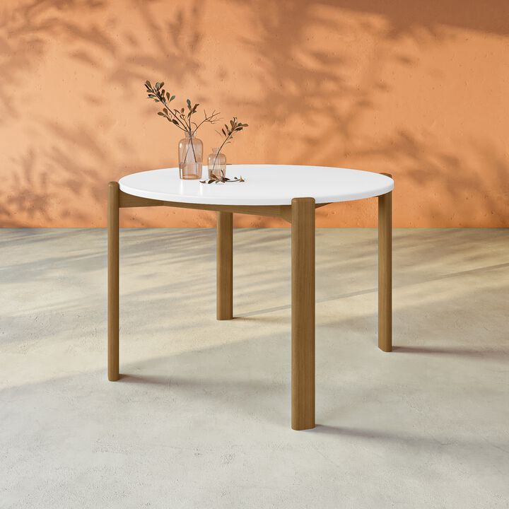 Gales White Round Dining Table