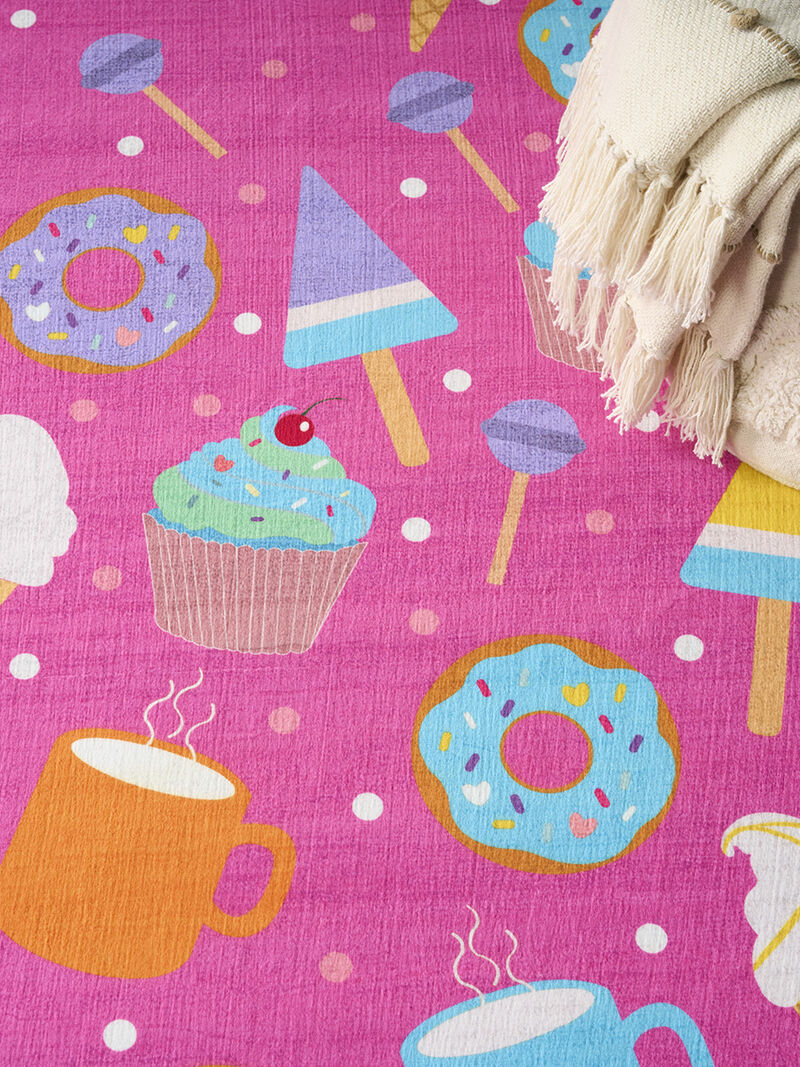 Imagination IMA19 Pink/Multicolor 5' x 7' Rug