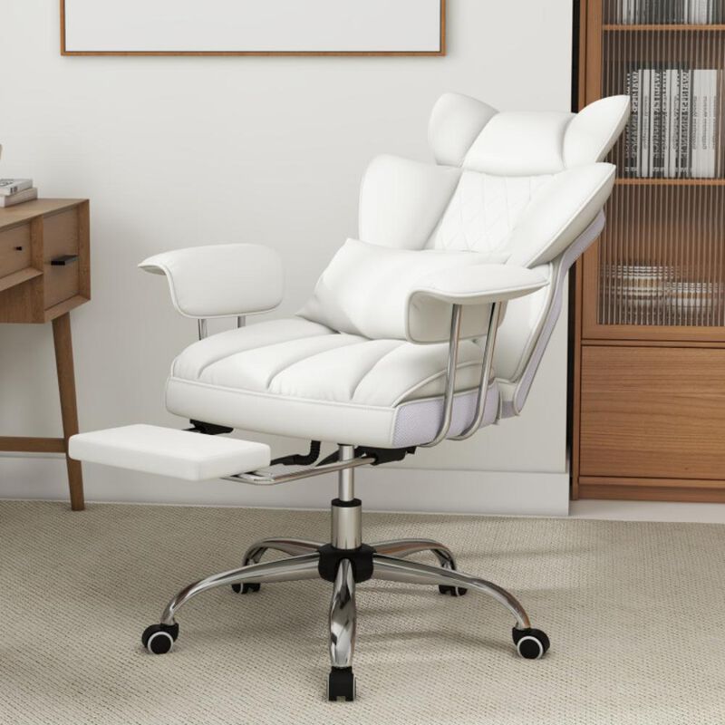 Hivvago Big and Tall Executive Office Desk Chair with Footrest