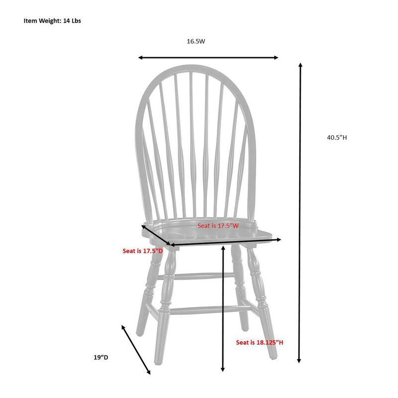 Carolina Living Windsor Dining Chair - Natural Driftwood