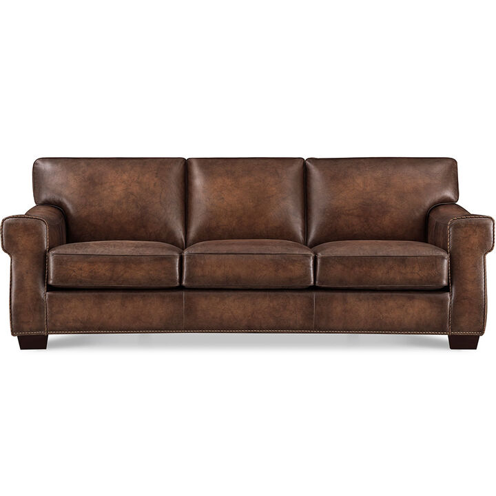 Capri 100% Top Grain Leather Sofa