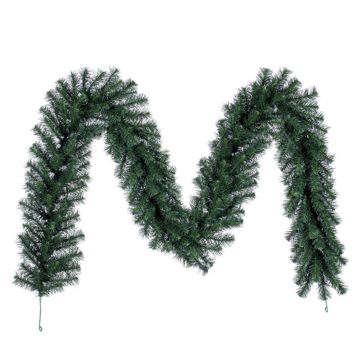 Vickerman 9' Douglas Fir Artificial Christmas Garland - Unlit - Faux Fir Christmas Garland - Indoor or Outdoor Garland - Reliable and Durable - Faux Realistic Garland