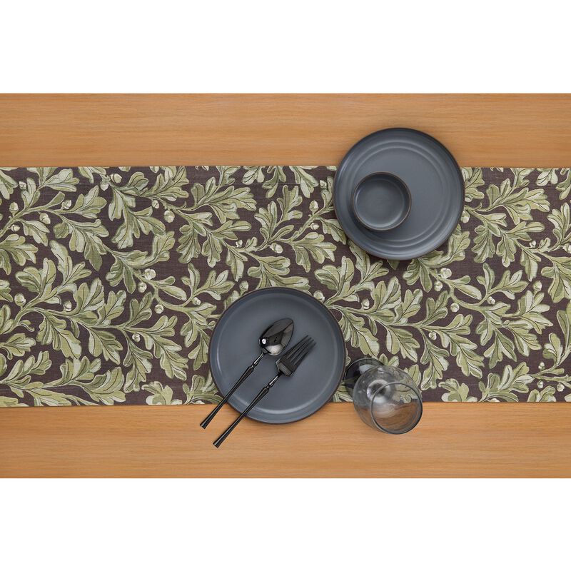 Linen Table Runner - Fallen Leaves image number 2