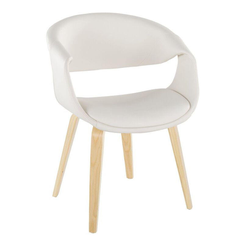 LumiSource Curvo Upholstered Chair - Set of 2