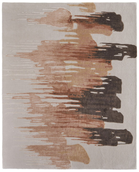 HomeRoots Abstract Hand Tufted Area Rug