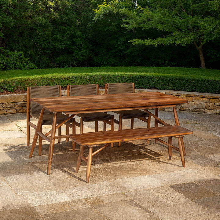 Vineyard Outdoor Dining Bench