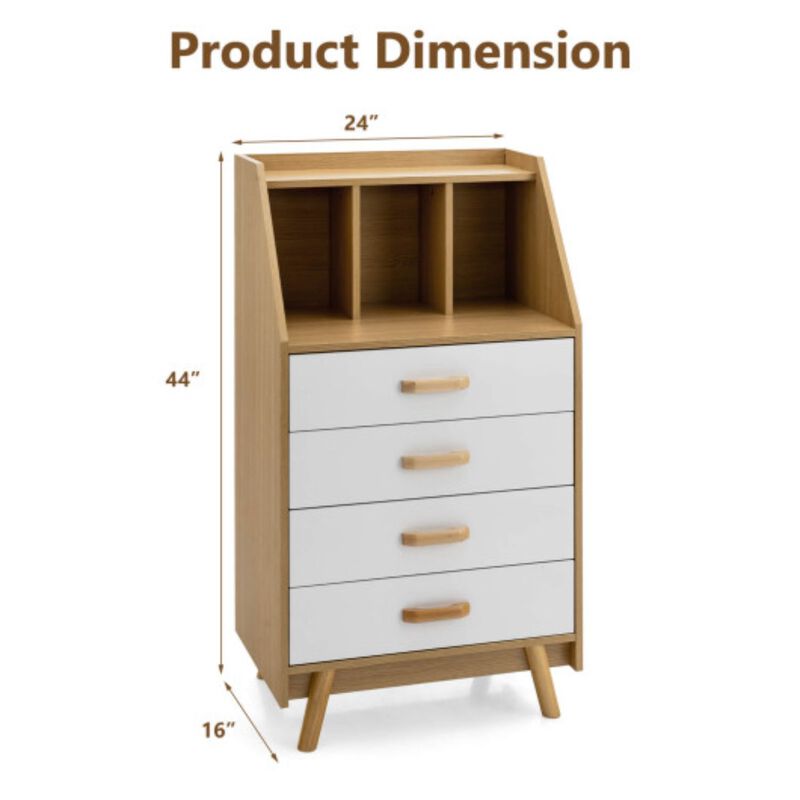 4-Drawer Dresser with 2 Anti-Tipping Kits for Bedroom image number 5
