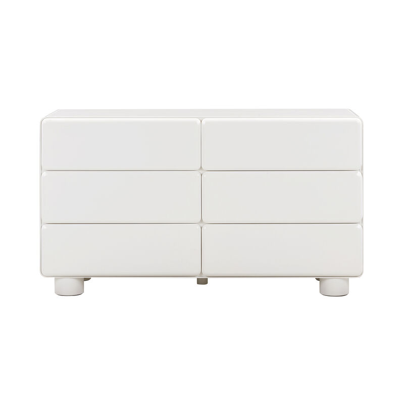 Tammy Taupe 6-Drawer Dresser.
