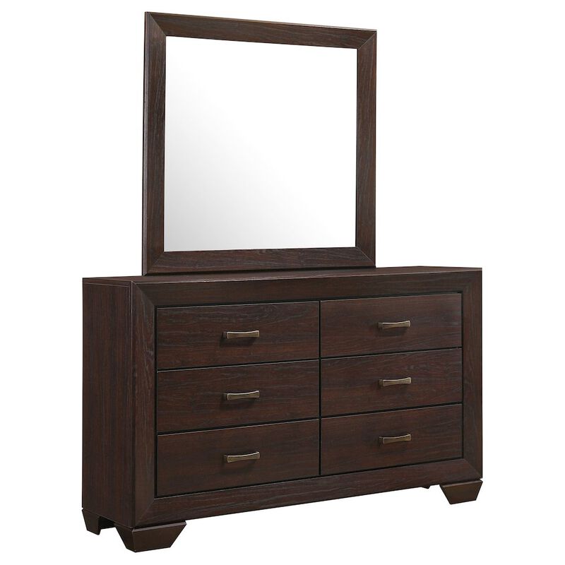 Coaster Co. of America Kauffman 6-drawer Dresser with Mirror Dark Cocoa image number 0
