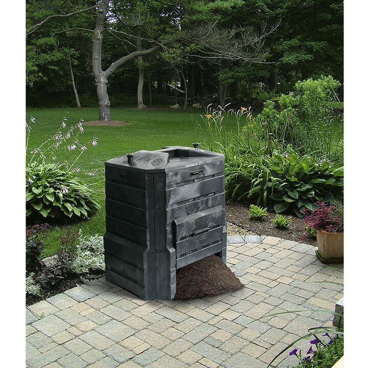 94-Gallon Outdoor Plastic Compost Bin – Durable Composter for Home Garden Fertilizer