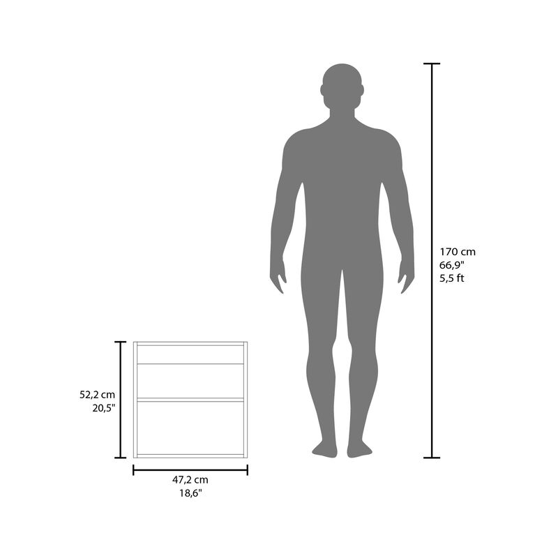 Asheboro Medicine Cabinet 20.5" H, with 2 Shelves, 1 Door, and 1 Mirror, White