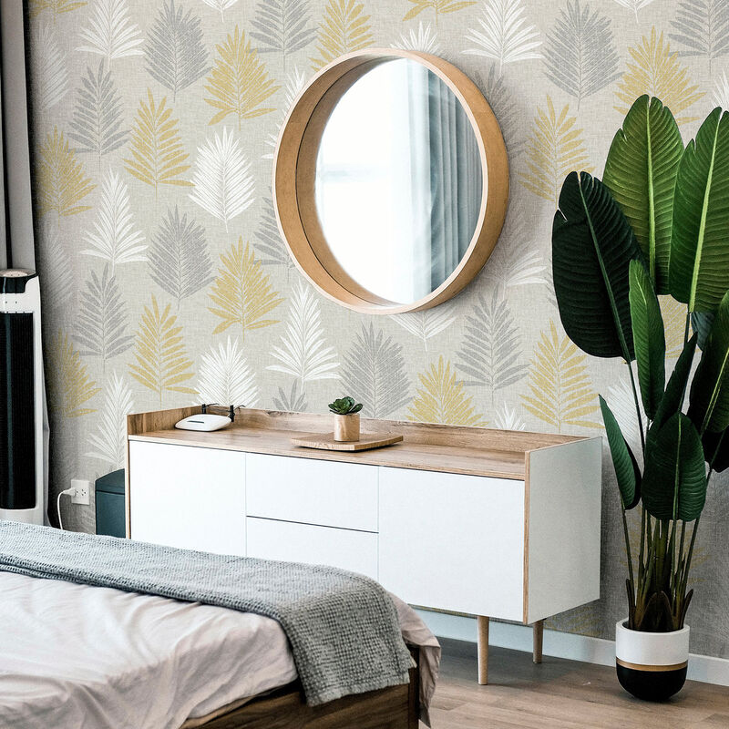 Willis Mustard Palm Frond Wallpaper image number 4