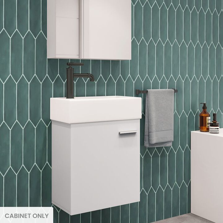 Colmer 18 Glossy White Bathroom Vanity Cabinet Only (SM-BV611)