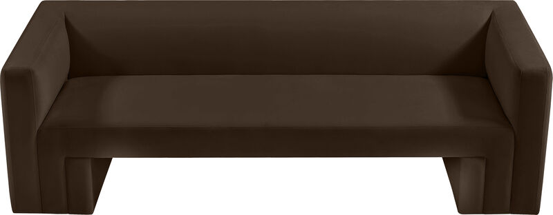 Meridian Furniture Henson Brown Velvet Sofa image number 5