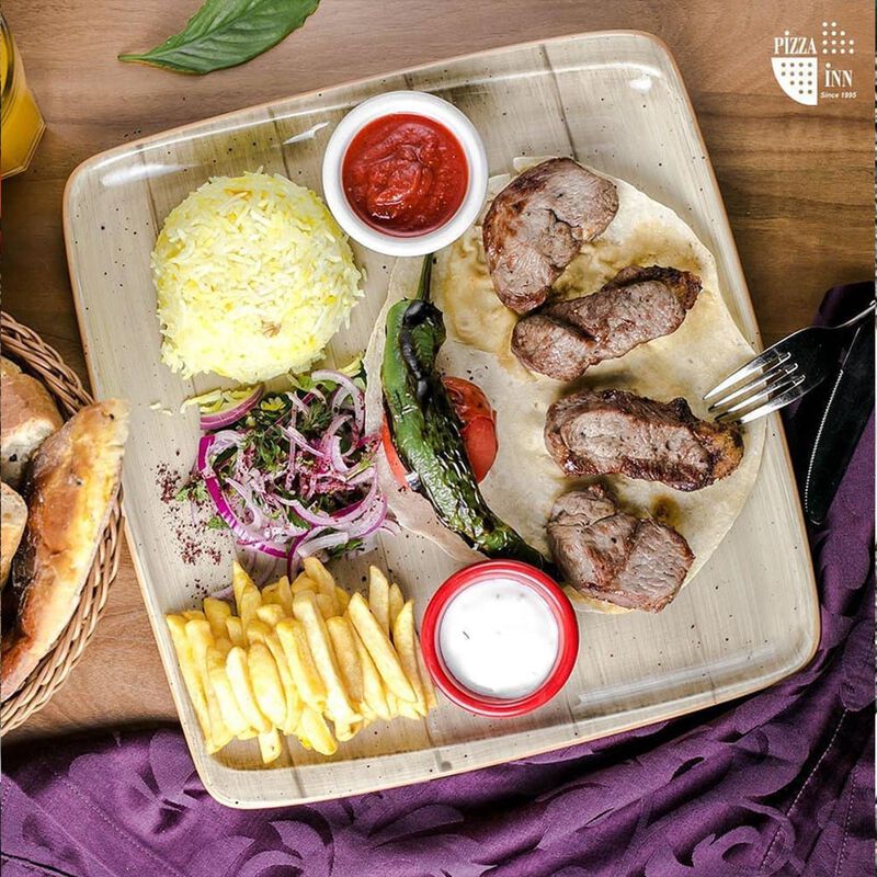 Terrain 8.5" x 8" Square Brown Porcelain Plate (Set of 2)