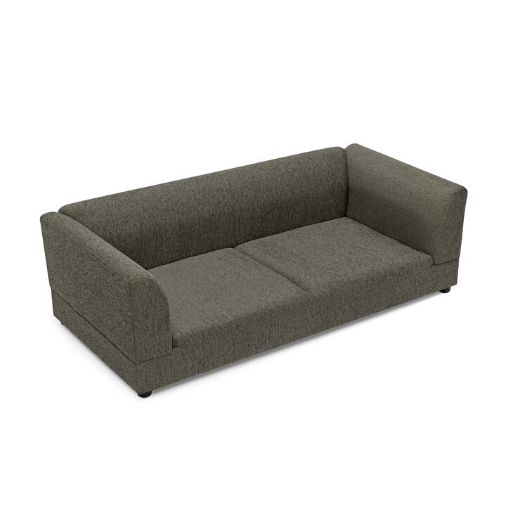 Dog Sofa for Medium Large Dog, Rectangular Design with Backrest, Armrests, Soft Cushion