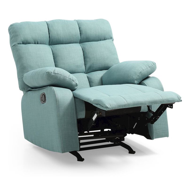 Glory Furniture Cindy Recliner in Teal Color