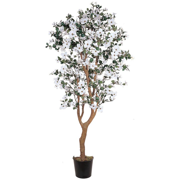 Hivvago 5 Feet Dogwood Silk Tree
