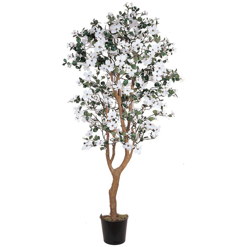Hivvago 5 Feet Dogwood Silk Tree