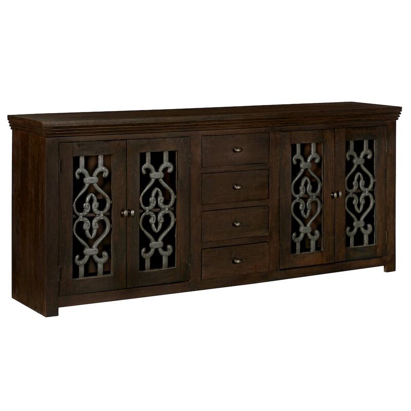 Alex Hamilton Hearst Sideboard 4-Door 4-Drawer in Barista Brown