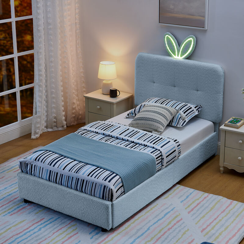 TATEUS Kids Upholstered Bed image number 3