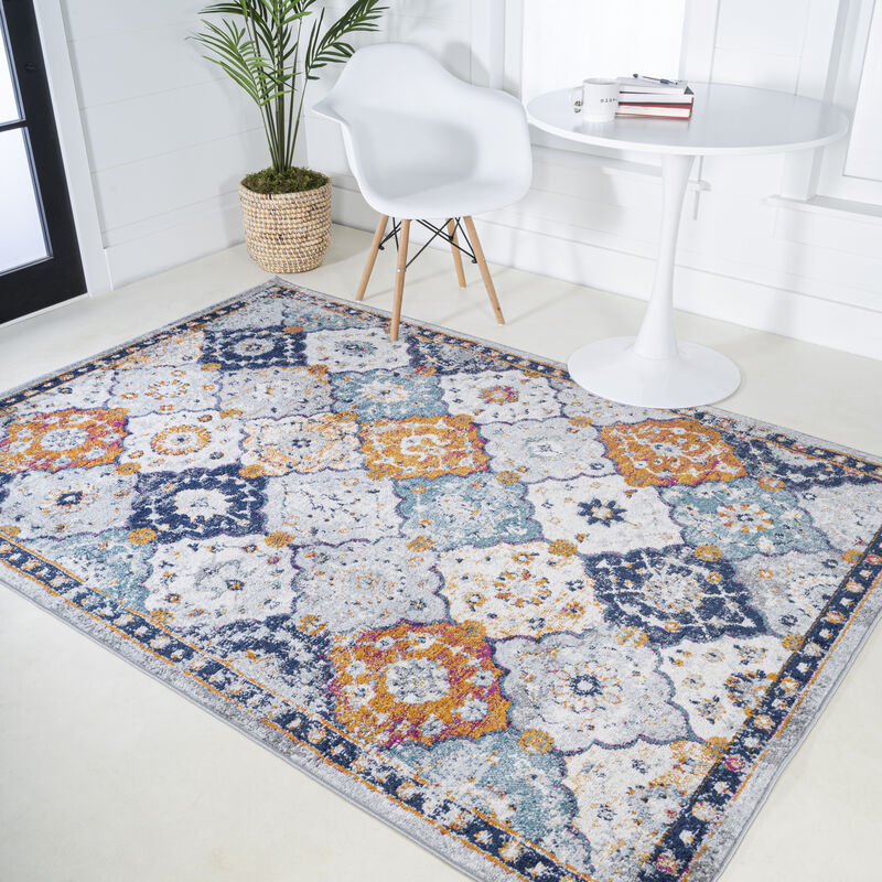 Kirman Bohemian Medallion Area Rug