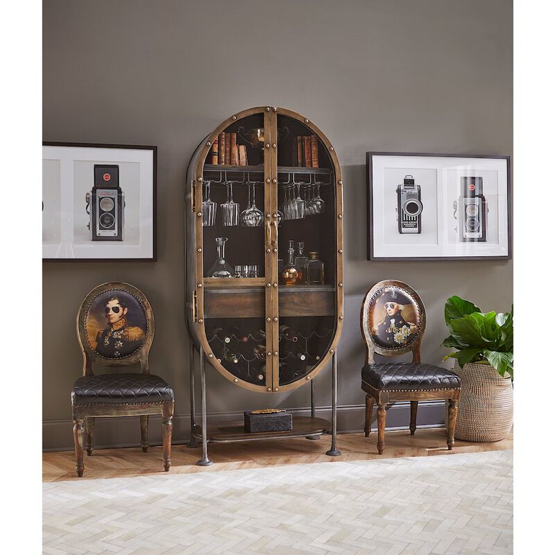 World Interiors Melbourne Oval Bar Cabinet image number 1