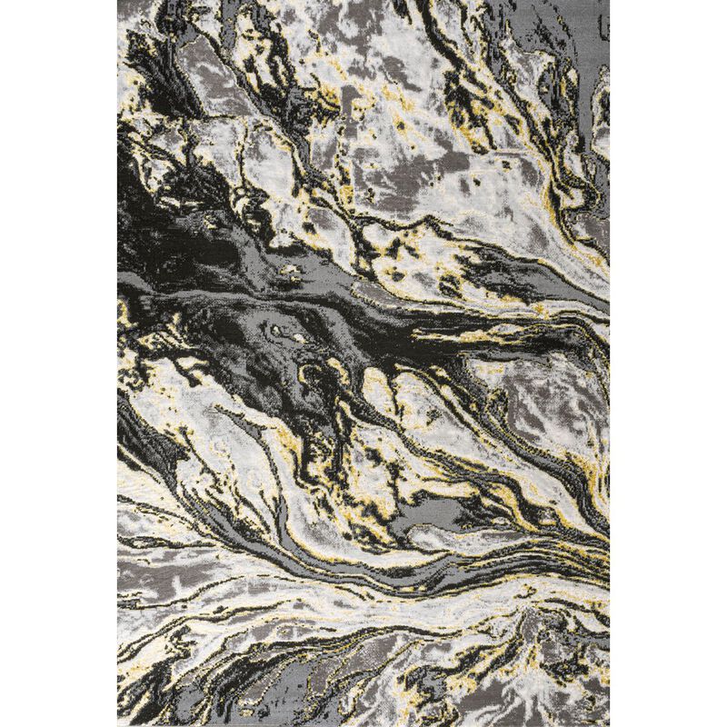 Swirl Marbled Abstract Area Rug