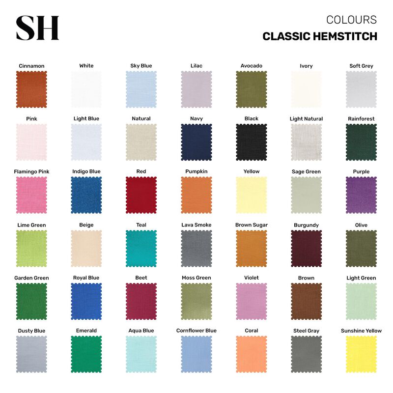 Linen Cocktail Napkins - Classic Hemstitch image number 4