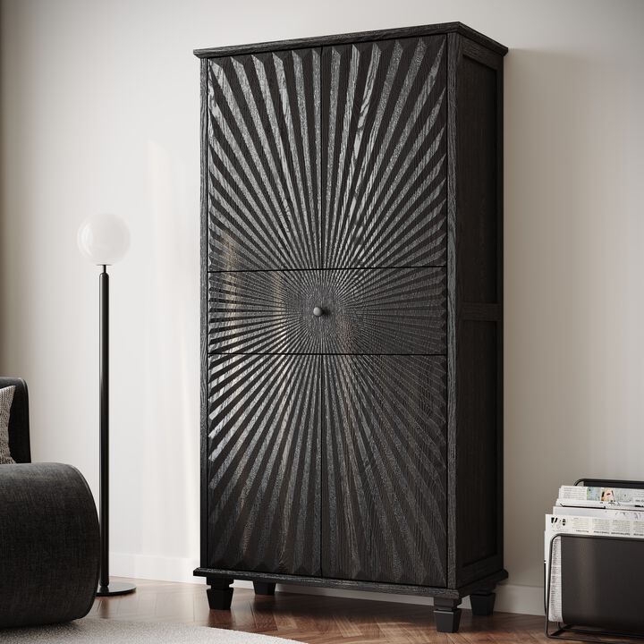 Pusard 64.5'' Tall Accent 4Door Cabinet