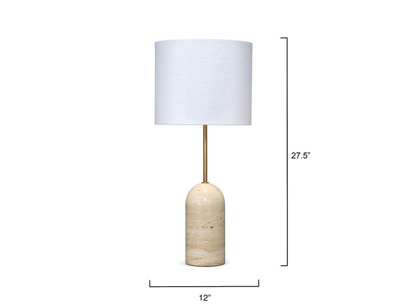 Holt Table Lamp in Travertine