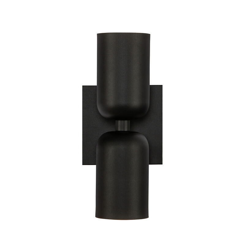Nola 12-in 2 Lights Damp-Rated Wall Sconce image number 2