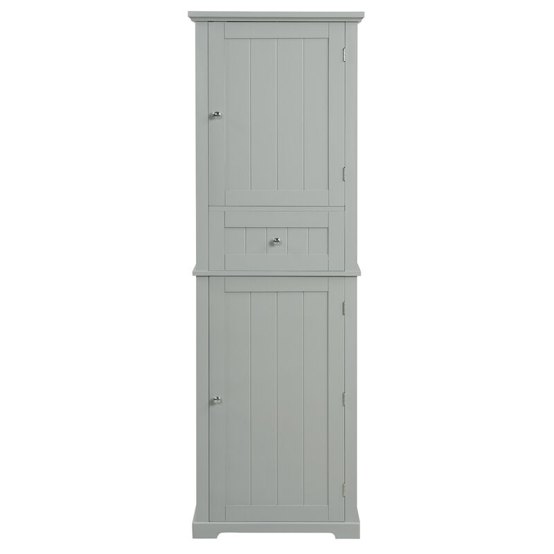 Merax Painted Finish Freestanding Bathroom Storage Cabinet