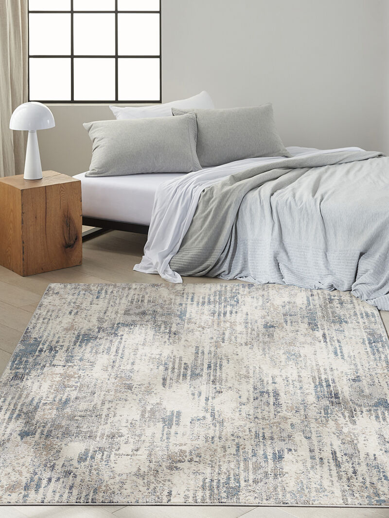 CK022 Infinity IFN04 Ivory/Gray/Blue 6' x 9' Rug