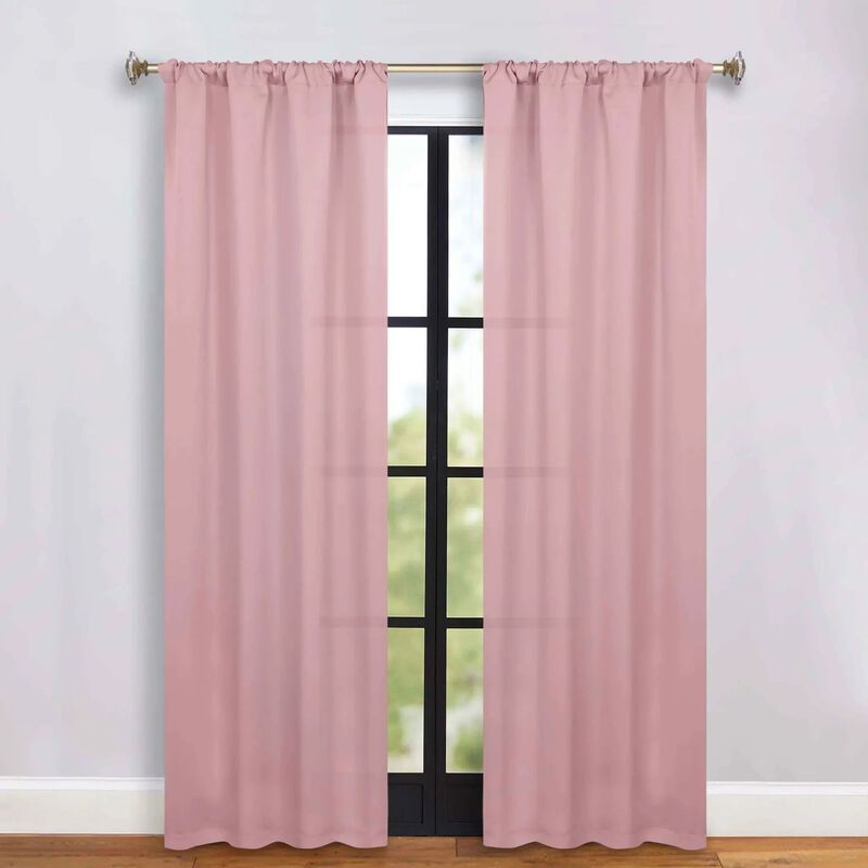 Blackout Curtain Set of 2, Solid Window Drapes for Bedroom and Living Room image number 1