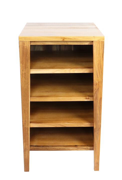 EcoDecors&reg; Signifiacado&reg; 18&rdquo;L Modular Compact Side Vanity with Shelves in EarthyTeak Finish