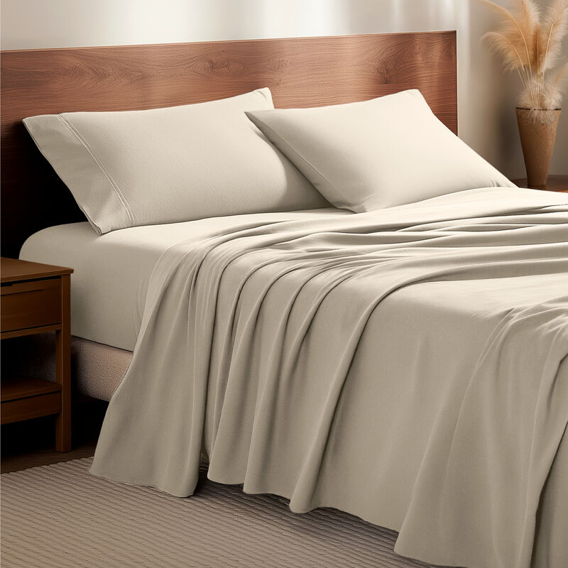 Soft & Cozy 100% Cotton Flannel Sheet Set image number 1