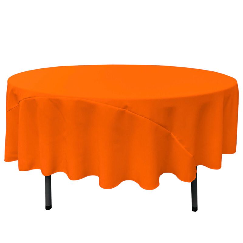 Round Polyester Poplin Tablecloth for Weddings, Parties and Banquet Use image number 0