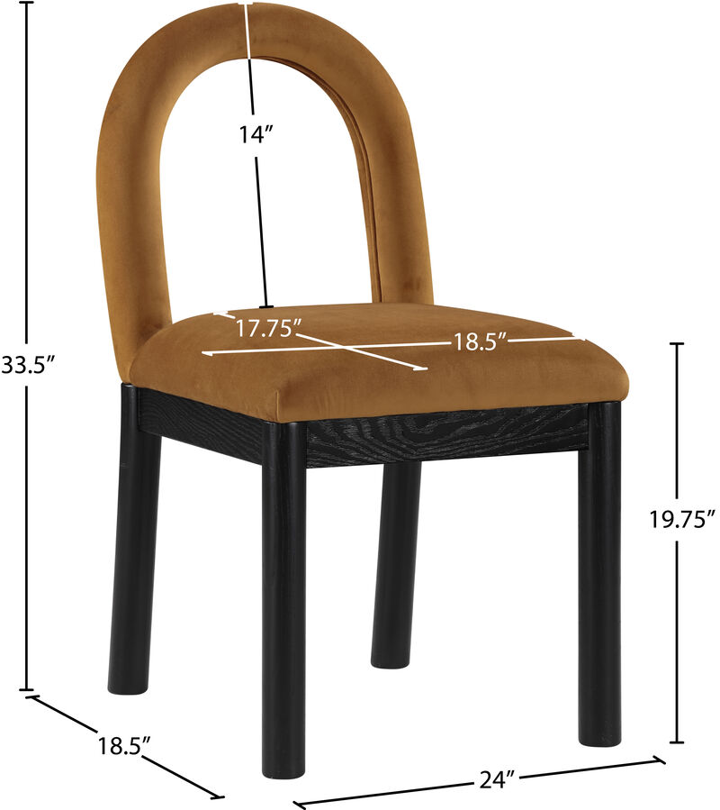 Meridian Furniture Conrad Velvet Dining Chair image number 7