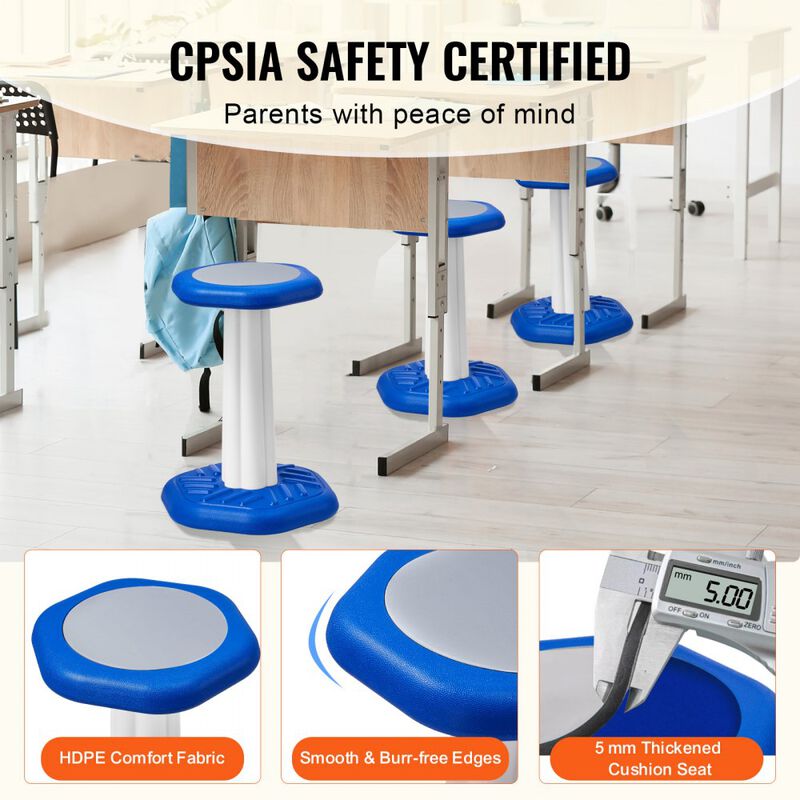 Active Wobble Chair for Kids with Cushioned Seat Improves Focus and Posture image number 4