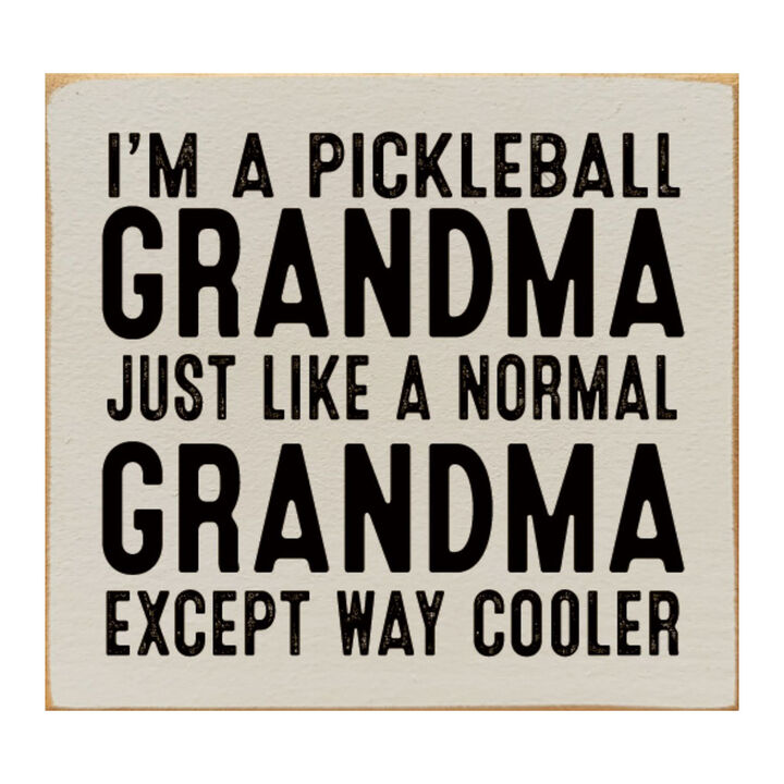 Pickleball Grandma Wooden Sign Funny Pickleball Wall Decor Gift