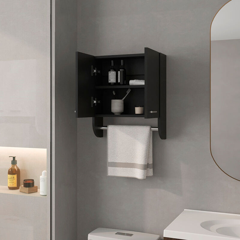 Medicine Cabinet Riley, Bathroom, Black