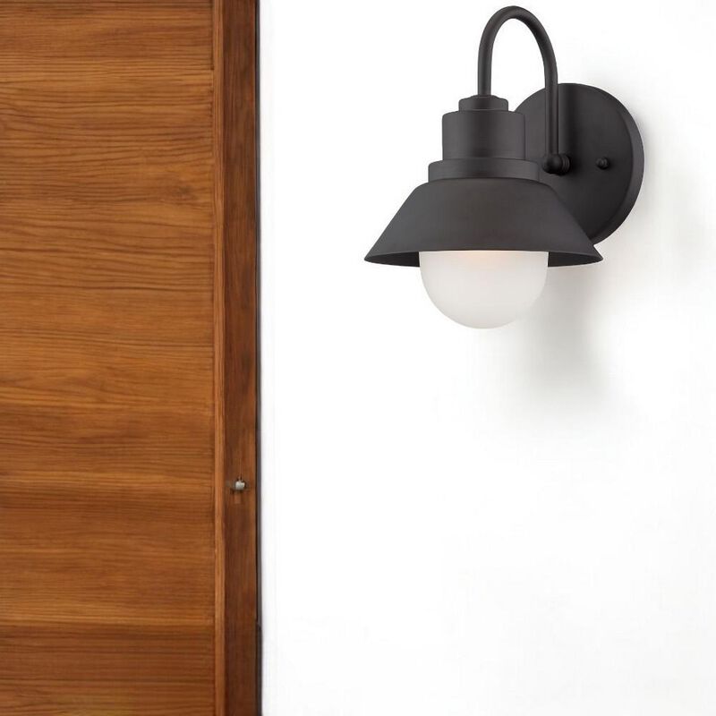 Hivvago Matte Black Lamp Shade Wall Light