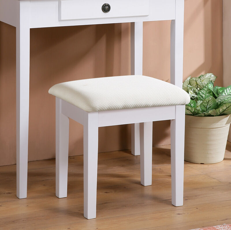 Kippef Makeup Vanity Table and Stool Set image number 4
