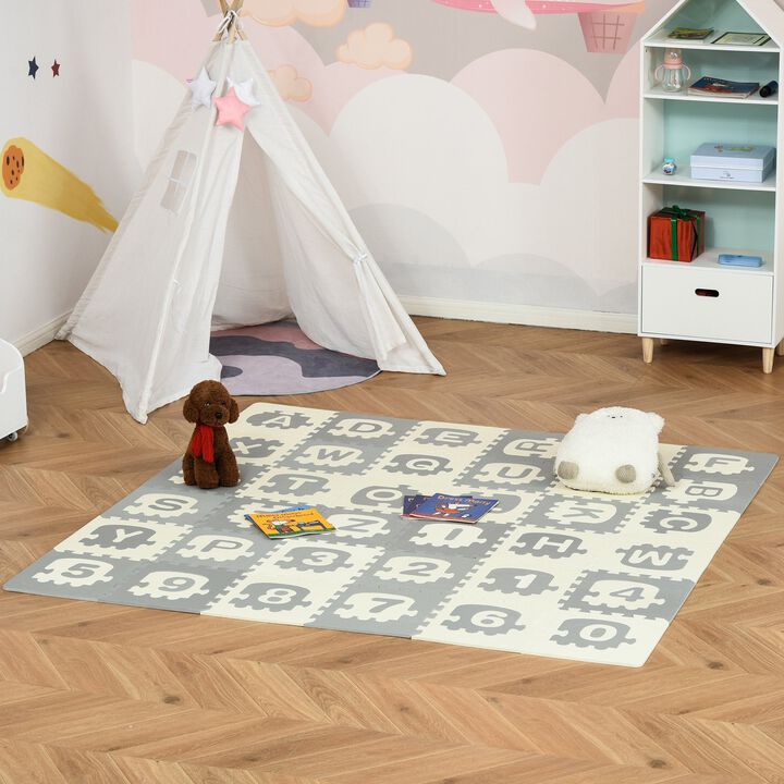 Kids Foam Puzzle Floor Tiles Baby Educational Play Mat Anti-slip Letter Number