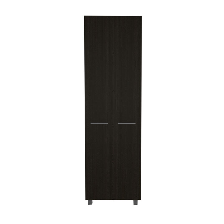 DEPOT E-SHOP Collins Pantry Cabinet, Five Interior Shelves