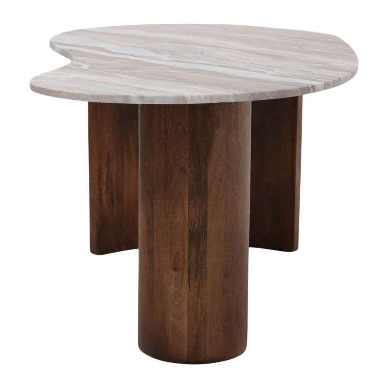 Bean Coffee Table Marble Top image number 2