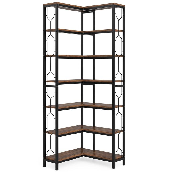 Tribesigns 7-Tier Corner Bookshelf