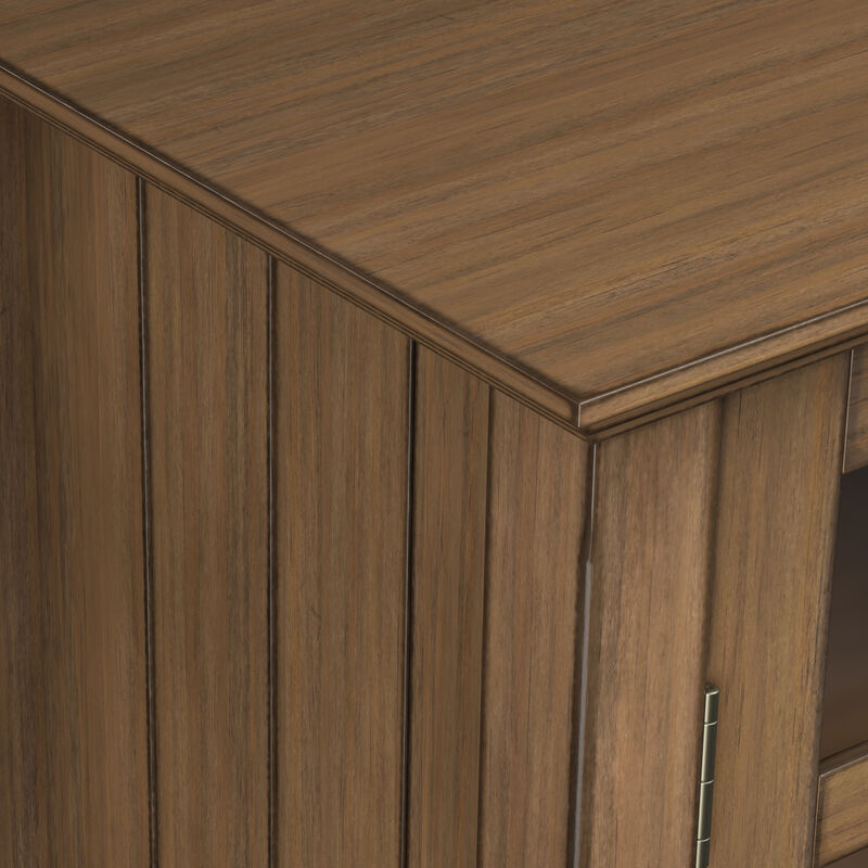 Bedford SOLID WOOD 39 inch Wide Transitional Medium Storage Cabinet in Rustic Natural Aged Brown image number 7