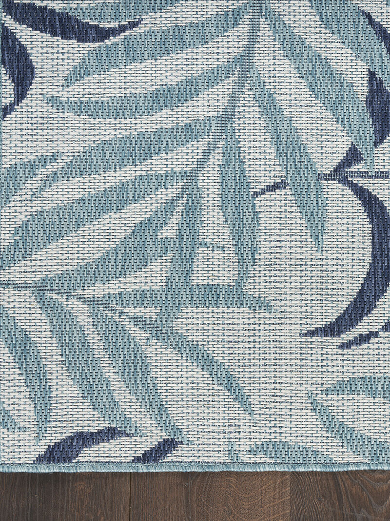 Garden Oasis GOA01 Blue 4' x 6' Rug